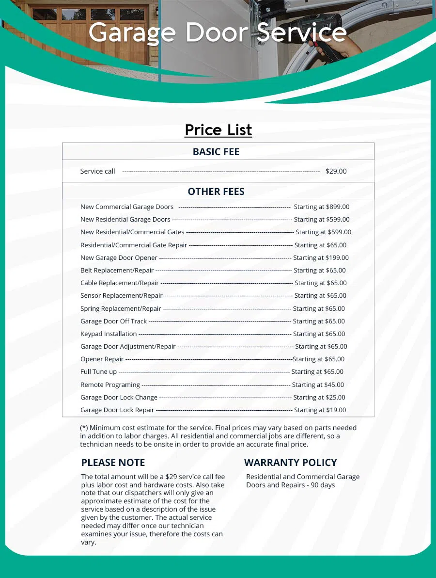 Central Garage Door Service Rockville, MD 301-360-4169